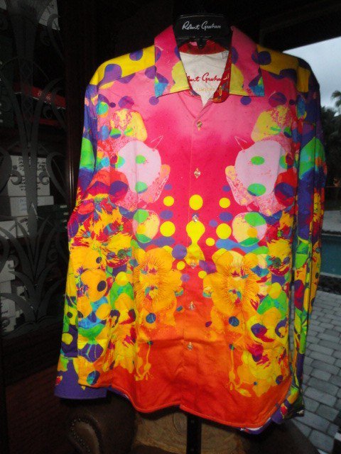 Robert Graham Crystal Ship Shirt Size 2XL