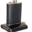 Brizard Flask 8 oz. Sunrise Black Leather Made in USA NIB Brizard Flask 8 oz. Sunrise Black Leather Made in USA NIB