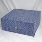 Brizard American Blue Jeans Ostrich Humidor 60 / 70 ct Made in USA NIB