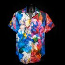 Robert Graham Sip N Dip Vibrant Tropical Themed Short Sleeve Medium Size NWTS Robert Graham Sip N Dip Vibrant Tropical Themed Short Sleeve Medium Size NWTS