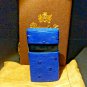 Brizard and Co Venezia Blue Ostrich Pocket Lighter NIB