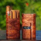 Brizard and Co Bubinga Cigar Holder and Lighter  NIB