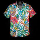 Robert Graham Maui Flavors  Short Sleeve Shirt Size XL  NWTS