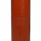 Brizard and Co Cylindrical Desk Humidor Lizard Pattern  Leather 10-15 ct  NIB