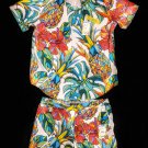 Robert Graham Maui Flavors Short Sleeve Shirt XL Size with Matching Shorts 34"