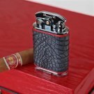 Brizard Genuine Black American Alligator and Red Leather Gatsby Lighter NIB