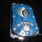 Colibri Punch Cigar Cutter Stainless Steel Double Guillotine Blue NIB