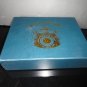 Gold and Blue Ceramic Cigar Ashtray Measures 9" L x 6.75" W NIB