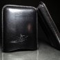 Pheasant Black Cabra  Leather Cigar Case NIB