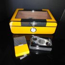 Cohiba type Desk Top Humidor with hydrometer and humidifier and cutter NIB Cohiba type Desk Top Humidor with hydrometer and humidifier and cutter NIB