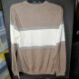 Patrick James Color Block Stripe Crew Pullover Size Medium NWTS