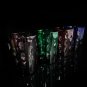 Faberge Bubble Crystal Colored Old Fashion Glasses Set of 4 in Case