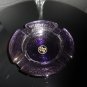 Rocky Patel Luminoso Purple Glass Ashtray Gorgeous 9 " Diameter