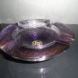 Rocky Patel Luminoso Purple Glass Ashtray Gorgeous 9 " Diameter
