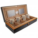 Brizard and Co Royal Oak Collection Humidor Black and Orange 130 / 150 ct