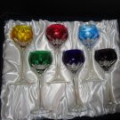 Faberge Lausuanne Hock Wine Glasses in presentation case