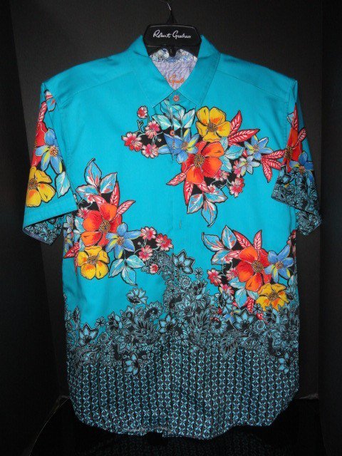 Robert Graham Alroy Short Sleeve Shirt Size XL