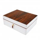 Brizard  White Ostrich and Rosewood Humidor 60 / 70 count and all accessories