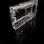 Diamond Crown Crystal Ashtray Measures 8" L x 4.5" W x 2" H