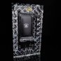 Diamond Crown Crystal Ashtray Measures 8" L x 4.5" W x 2" H