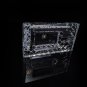 Diamond Crown Crystal Ashtray Measures 8" L x 4.5" W x 2" H