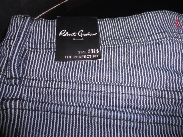 Robert Graham Grassini Indigo Perfect Fit Jeans Size 33" Waist NWTS