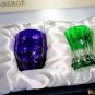 Faberge Crystal Colored Shot Glasses- Set of 4 NIB