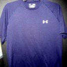 Under Armour Men's HeatGear Short Sleeve Dark Blue Tee Shirt Size Medium