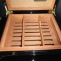 Solid Black Lacquer Humidor measures 13.5" L x 11" W x 6" H
