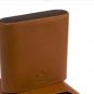 Brizard " Show Band "  5 slot  case - Tan Leather and Macassar Ebony  NIB