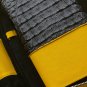 Brizard Genuine Black Caiman & Yellow Leather 5 Slot Case with cutter & lighter