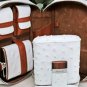 Brizard White Ostrich Havana Traveler Made in USA NIB