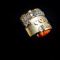 Mens 18k Gold and Diamond Ring 11.5