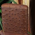 Brizard " Show Band " 5 slot  case - Ostrich Antique Saddle Made in USA NIB