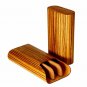 Brizard and Co Zebrawood 3 Slot  Case , Cutter and Lighter Made in USA  NIB