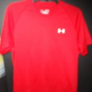 Under Armour Men's HeatGear Short Sleeve Red Tee Shirt Size Medium Under Armour Men's HeatGear Short Sleeve Red Tee Shirt Size Medium
