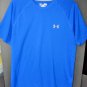 Under Armour Men's HeatGear Short Sleeve Blue Tee Shirt Size Medium