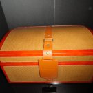 Royal Jamaican and Lizard Rattan Chest Humidor  NIB