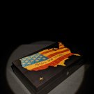 Elie Bleu Stars & Stripes "   Humidor 110 Count NIB Made in France NIB