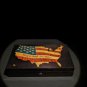 Elie Bleu Stars & Stripes " Humidor 110 Count NIB Made in France NIB