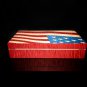 Elie Bleu Stars & Stripes Humidor 110 Count NIB Made in France No 100