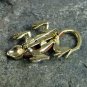 Gold tone Jeweled Gecko Lizard Brooch Pin with rhinstones