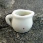Tiny White Ceramic Flower decorated Pitcher Occupied Japan