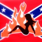 REBEL WITH GIRL Flag 3'x 5'