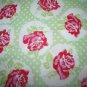 Lulu- Rose Green Cotton Fabric  from Free Spirit 1/ yd