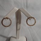 18 kt Gold Circle Stud  Earrings
