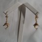 18 kt Gold  Dolphin Earrings