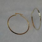 18 kt Gold Large Hoop  Earrings 7570