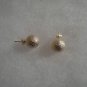 18 kt Gold Large Ball Stud  Earrings (7205)