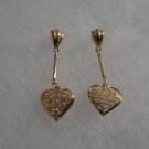 18 kt Gold Heart Stud Earrings